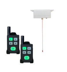 Wireless portable disabled toilet (600 metre) alert system (DA600+) with dual pagers