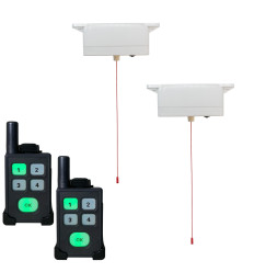 Wireless portable disabled toilet (600 metre) alert system  with 2 pull cords & dual pagers (DA600+)