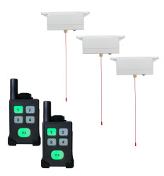 Wireless portable disabled toilet (600 metre) alert system  with 3 pull cords & dual pagers (DA600+)