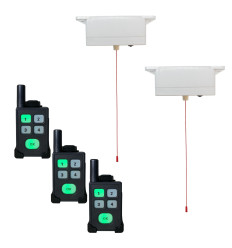 Wireless portable disabled toilet (600 metre) alert system  with 2 pull cords & 3 pagers (DA600+)