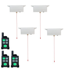 Wireless portable disabled toilet (600 metre) alert system  with 4 pull cords & 3 pagers (DA600+)