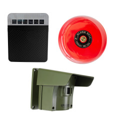 Protect 800 driveway alert system (with new multiple lens caps) & a wired bell - black