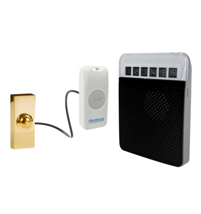 Long Range Wireless Doorbell Brass Push Button