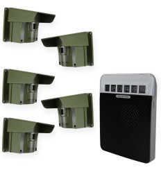 Protect 800 driveway alert system - 5 x PIR's with new multiple lens caps - black