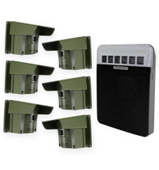 Protect 800 driveway alert system - 6 x PIR's with new multiple lens caps - black