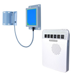 Wireless gate contact alert (800m) – long range entry notification system with white receiver (Protect 800)