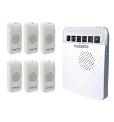 Long range 800 metre wireless doorbell kit with 6 push button (Protect 800)