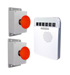 Protect 800 - long-range 800m wireless panic kit with 2 x heavy-duty push buttons