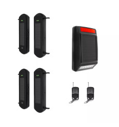 Long range wireless solar perimeter infrared beam kit 900m (2 x 1B) – full solar powered outdoor alarm (DA600+)