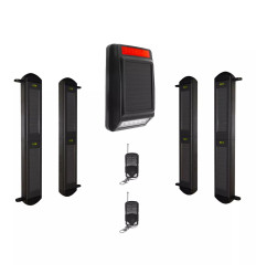 Long range wireless solar perimeter infrared beam kit 900m (2 x 2B) – full solar powered outdoor alarm (DA600+)