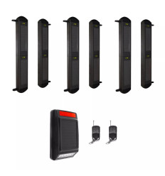 Long range wireless solar perimeter infrared beam kit 900m (3 x 2B) – full solar powered outdoor alarm (DA600+)