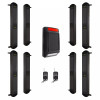 Fully Wireless Perimeter Beams & Siren & Strobe Security System.