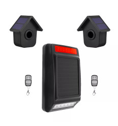 600m solar powered wireless motion alert system with 2 bird box PIRs (DA600+)