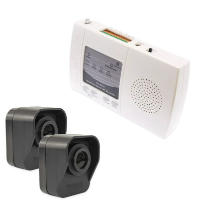 600m Wireless Garden & Driveway Alarm Kit – 1 Battery PIR Sensor with Dual Solar Panels, 4 Channel Indoor Receiver (DA600+)