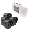 600m Wireless Garden & Driveway Alarm Kit – 1 Battery PIR Sensor with Dual Solar Panels, 4 Channel Indoor Receiver (DA600+)