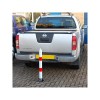 900RW-(76), Fold Down Parking Bollard (behind a vehicle)