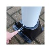 Locking The Heavy Duty Fold Down 900RW-110 Security Bollard