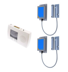 900m long-range wireless gate contact kit - dual magnetic gate contacts, 4 channel indoor receiver (DA600+)