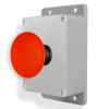 Wireless Lockdown Control Box with Blue Strobe, Multi-Tone Siren, Signal Repeater, Fixed Trigger & Portable Stop Button