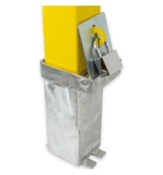 H/D Yellow 100P Removable Parking & Security Post