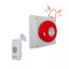 Wireless Warehouse/Industrial Doorbell Kit with Battery Operated Simple Bell & Button (PROTECT 800)