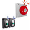 Wireless Warehouse & Industrial Doorbell Kit – Battery Operated Bell & Push Button (PROTECT 800)