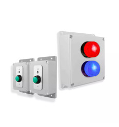 Wireless warehouse & industrial doorbell kit – 800m range, dual silent access with 2 heavy duty buttons (Protect 800)