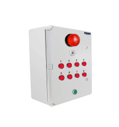 Additional control box for wireless alert system 900m - / siren / strobe / 8 LEDs / stop button (DA600+)