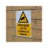Portuguese A5 External CCTV Warning Sign
