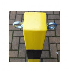 H/D Yellow 100P Removable Parking Post & Chain Eyelets