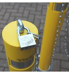 2 x Yellow Fixed & 1 x Removable Post & Chain Kits