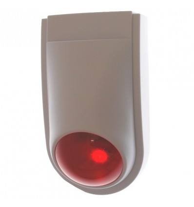 Solar Powered LED Lights Dummy Alarm Bell Box RED Dummy Burglar Alarm Box 