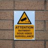 French A5 External CCTV Warning Sign