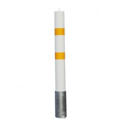 White & Yellow 108mm Removable Security Post 