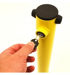 610Y Fold Down Spigot Based Parking Post & No Parking Label