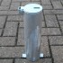 Ground Spigot (lid closed) for the Galvanised 76 mm Diameter Removable Security Post & Chain Eyelet. 