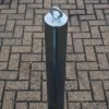 Galvanised 76 mm Diameter Spigot Based Steel Bollard & Eyelet (top view)