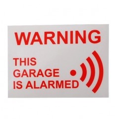 Garage Warning Window Stickers Trade Pack 