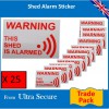 Shed Warning Window Sticker 