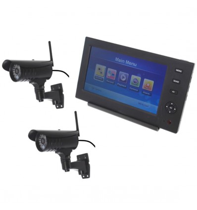 2 camera cctv system with monitor