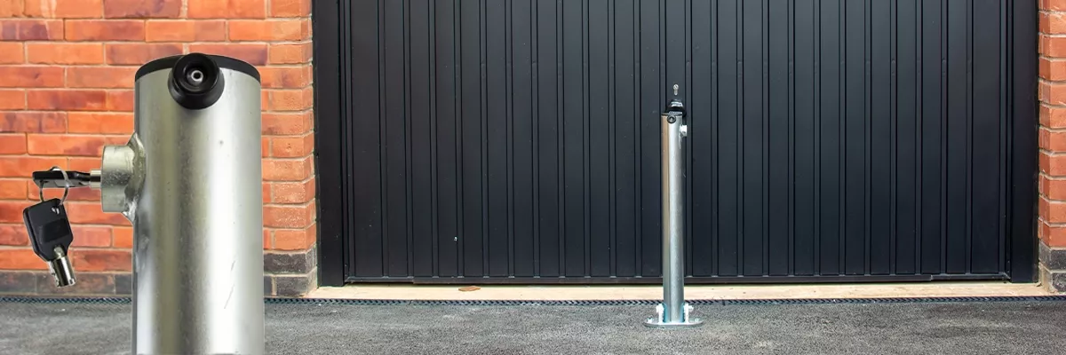 secure your driveway or home with our fold down parking posts
